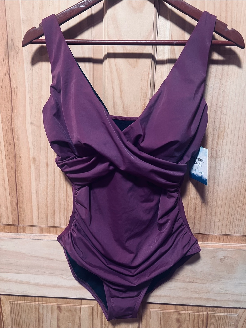 Maurices Plum One-Piece Swimsuit